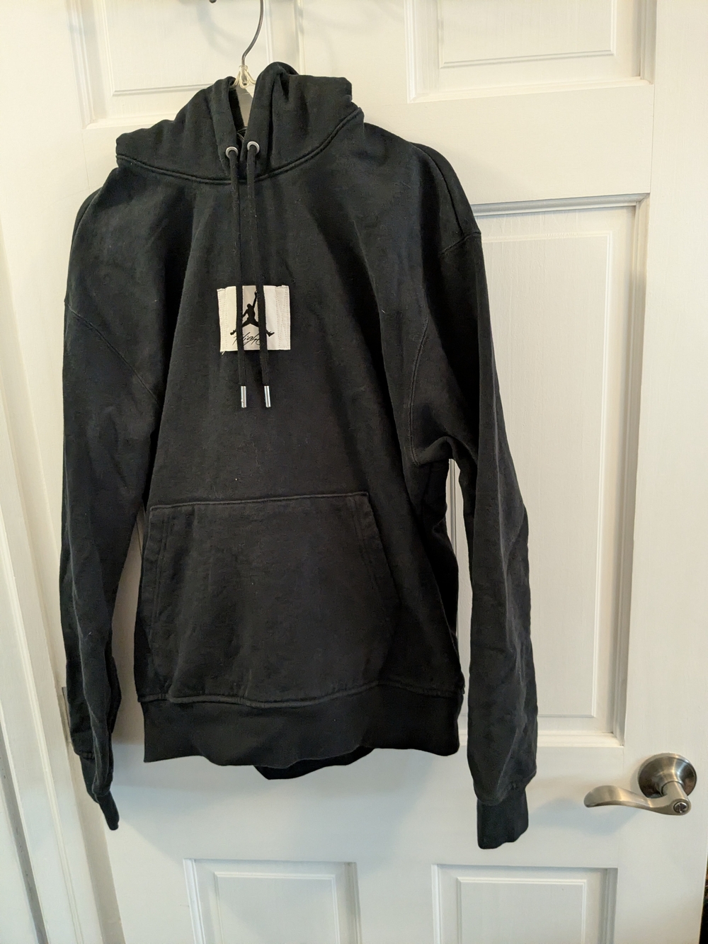 Jordan Black Pullover Hoodie with Center Graphic